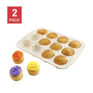 Trudeau Silicone 12-count Muffin Pan, 2-pack